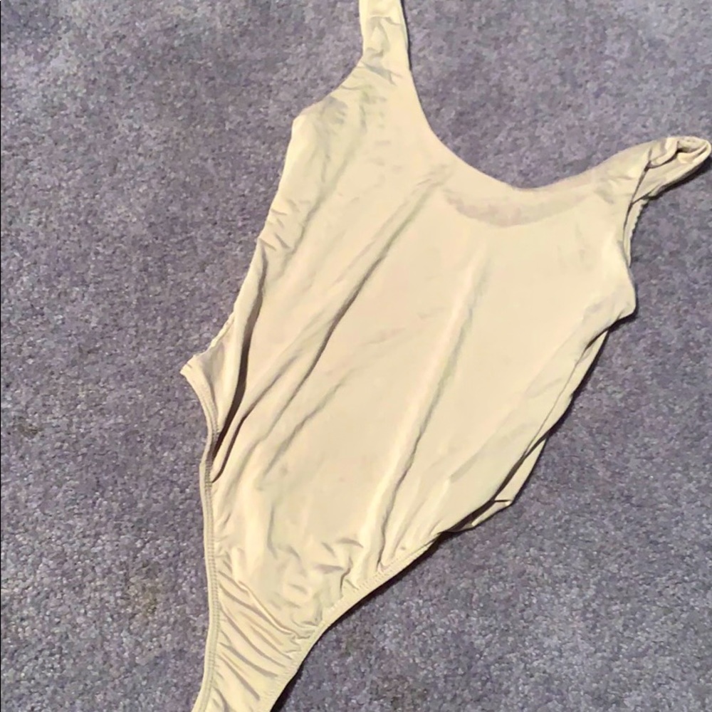 Cream bathing suit